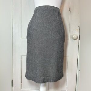 Vintage 1980’s Black and White Pencil Skirt with Pockets size Small